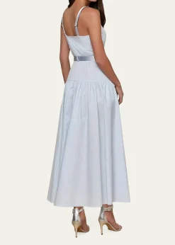 L'AgenceRima Belted Midi Dress