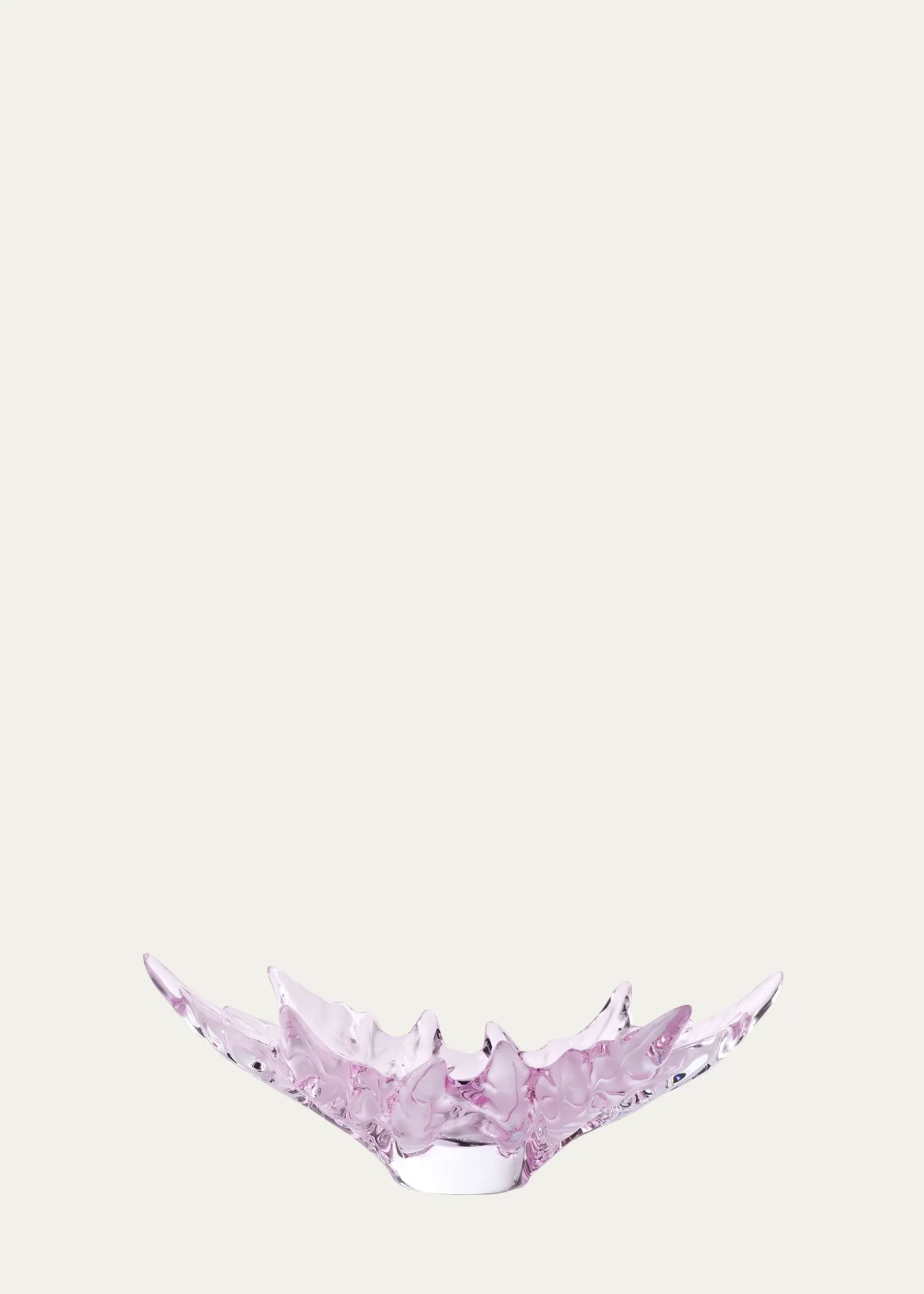 LaliqueChamps-Elysees Crystal Bowl, Pink Luster