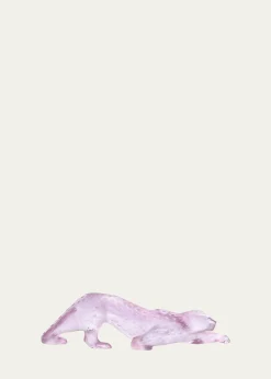 LaliqueZeila Pink Luster Panther Figure