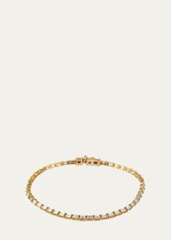 Lana14K Baguette Diamond Tennis Bracelet