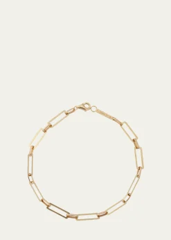Lana14K Yellow Gold Paperclip Chain Bracelet