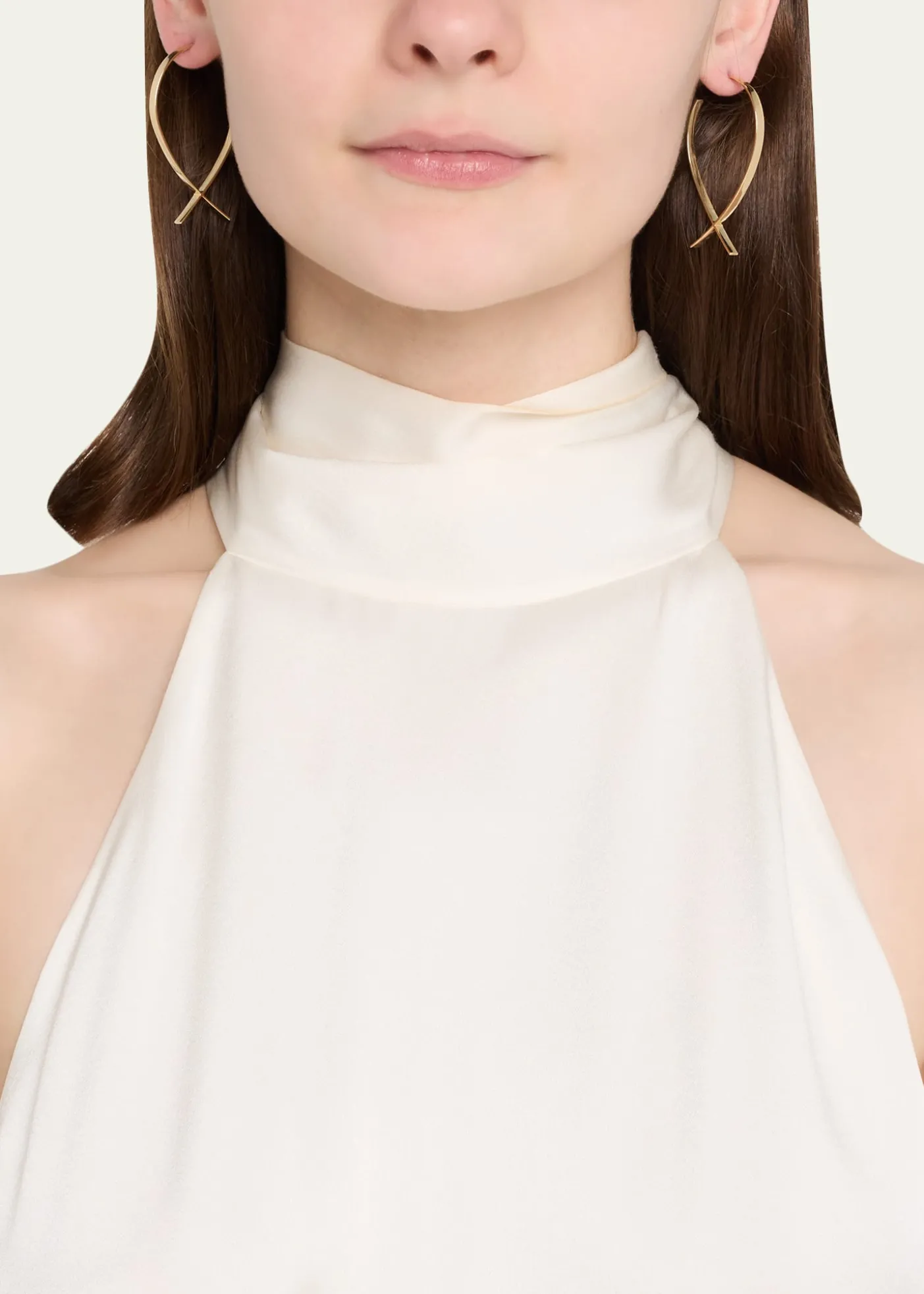 LanaLarge Front-Back Upside-Down Hoop Earrings