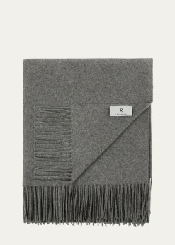 LANEROSSIEverest Color Reversible Cashmere Throw, 51" x 70"
