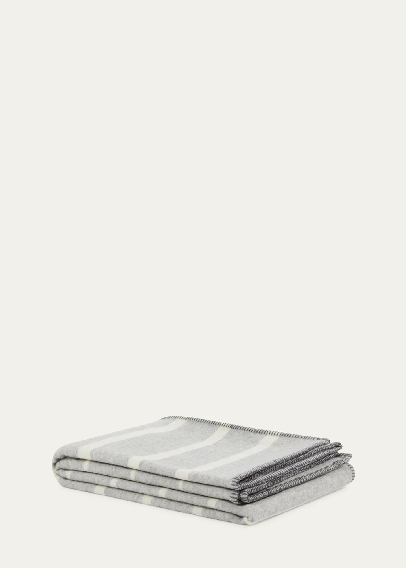 LANEROSSIOptical Double-Face Reversible Wool/Cashmere Throw, 51" x 70"