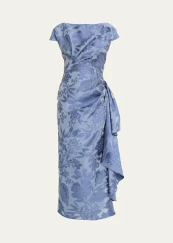 Lela RoseFloral Fil Coupe Florence Dress