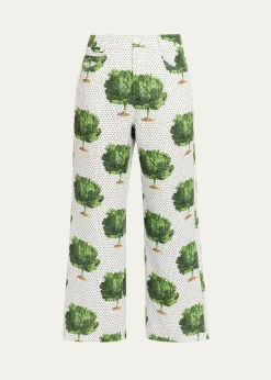 LibertineLettuce Dance To The Beat Straight-Leg Ankle Pants