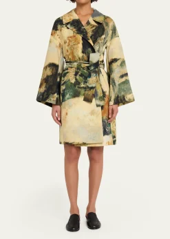 LibertineModernist Lands Silk Vienna Wrap Coat