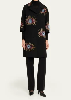 LibertineNazar Embellished Short-Sleeve Coat