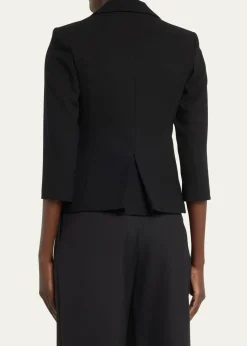 LibertineParty Skulls Gabardine Blazer, Black