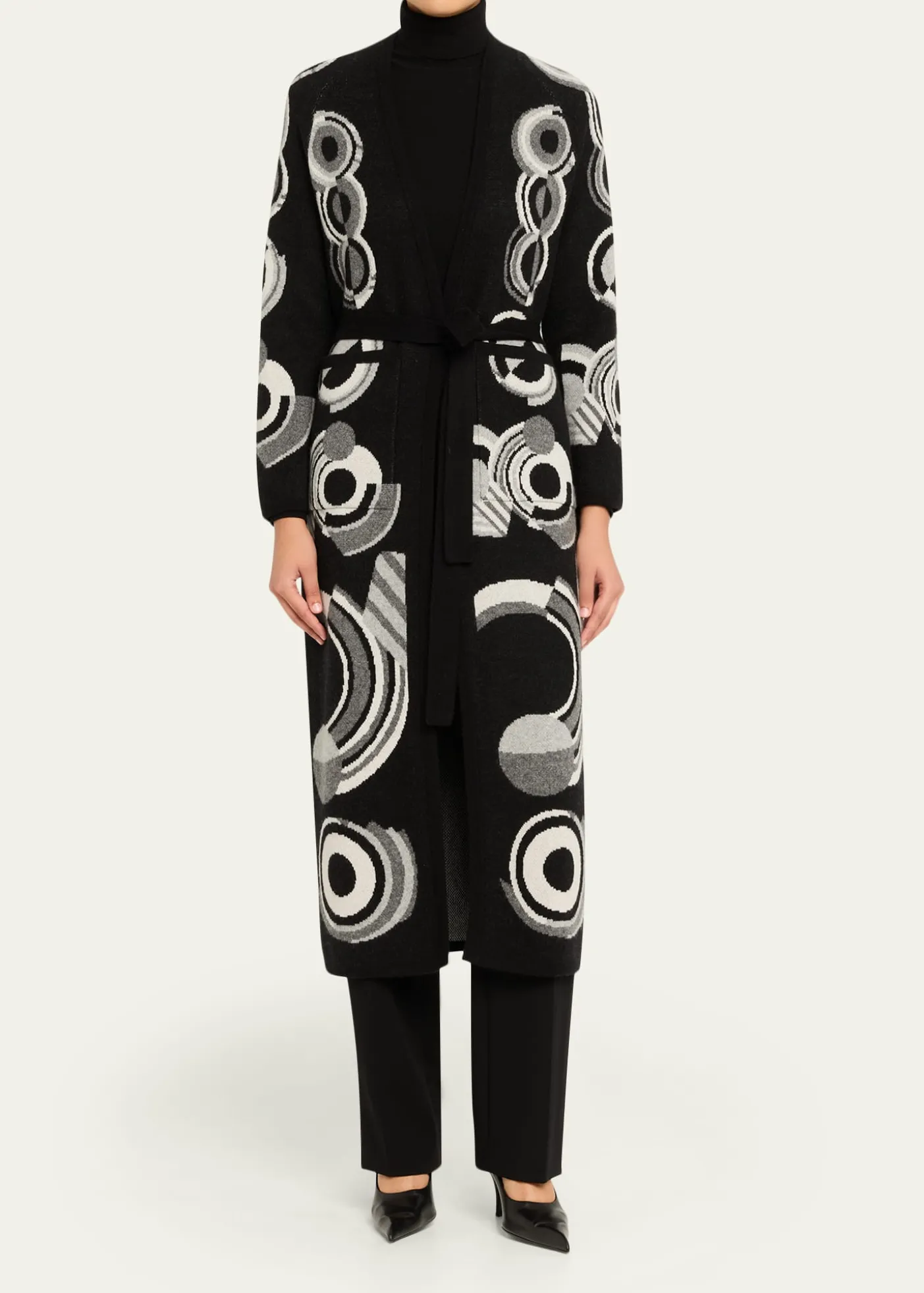 LibertineSonia Long Belted Cashmere Cardigan