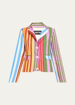 LibertineTangier Stripe Linen Classic Jacket