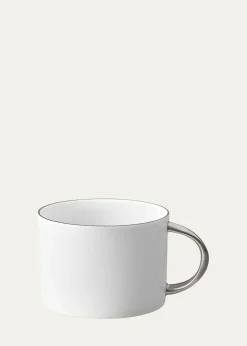 L'ObjetCorde Tea Cup, White/Silver