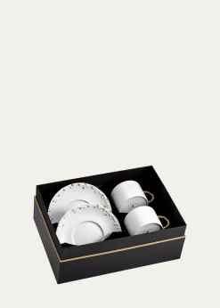 L'ObjetHaas Mojave Teacup + Saucers, Set of 2