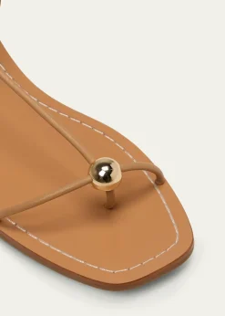 Loeffler RandallLara Strappy Leather Dome Sandals