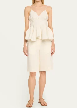 Loeffler RandallLara Strappy Leather Dome Sandals