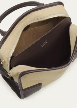 LoeweAmazona 180 Top-Handle Bag in Suede & Leather