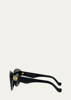 LoeweAnagram Acetate Butterfly Sunglasses