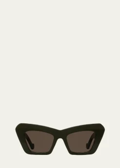 LoeweAnagram Acetate Cat-Eye Sunglasses