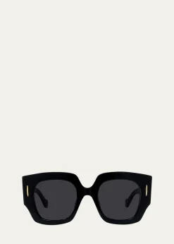 LoeweAnagram Acetate Square Sunglasses