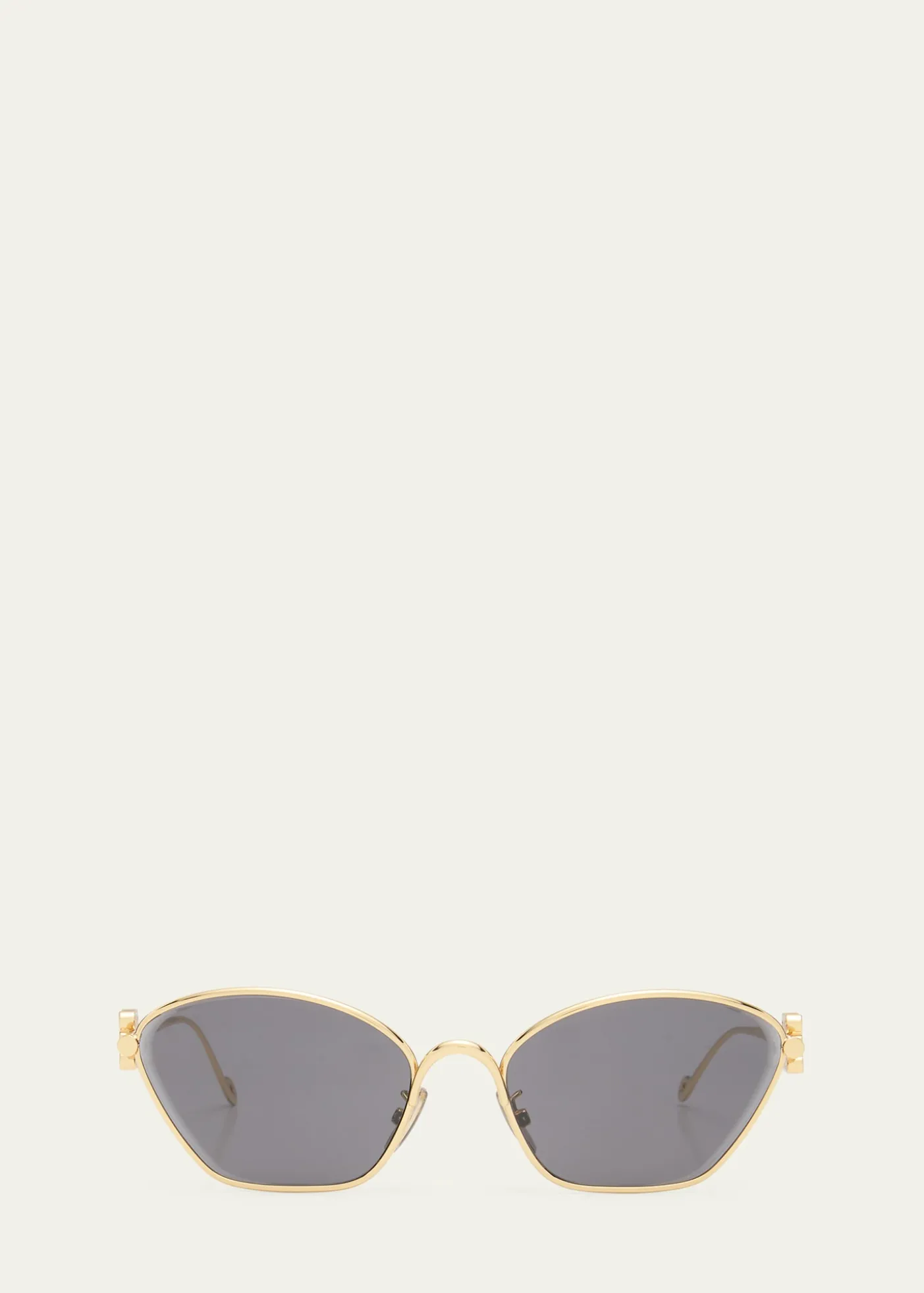 LoeweAnagram Golden Metal Cat-Eye Sunglasses