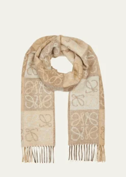 LoeweAnagram Logo Cashmere-Blend Scarf