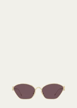 LoeweAnagram Metal Cat-Eye Sunglasses