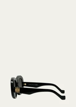 LoeweAnagram 51mm Beveled Acetate Pentagon Sunglasses