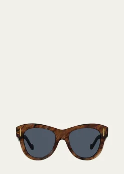 LoeweAnagram 51mm Butterfly Sunglasses