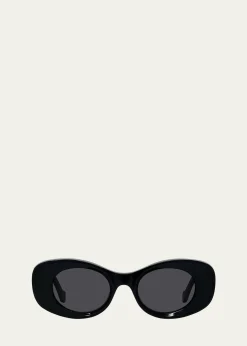 LoeweAnagram 49mm Oval Sunglasses