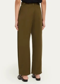 LoeweCotton and Silk Straight-Leg Trousers