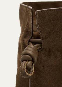 LoeweFlamenco Clutch Bag in Nubuck Leather