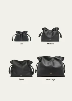 LoeweFlamenco Medium Clutch Bag in Napa Leather