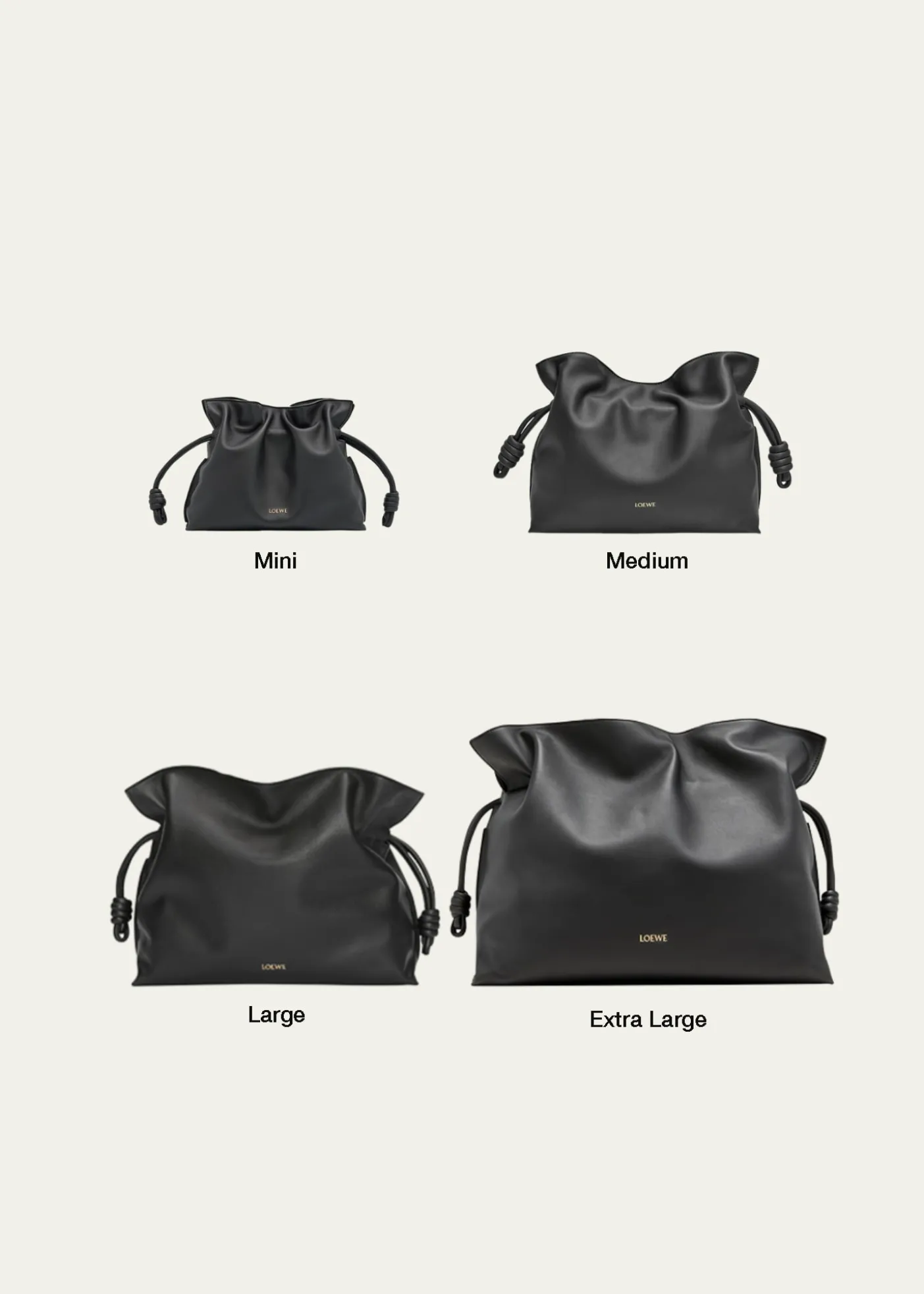 LoeweFlamenco Medium Clutch Bag in Napa Leather