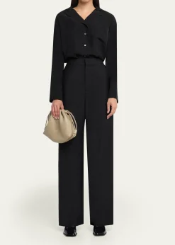 LoeweFlamenco Medium Shoulder Bag in Leather
