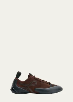LoeweGrip Suede Low-Top Sneakers