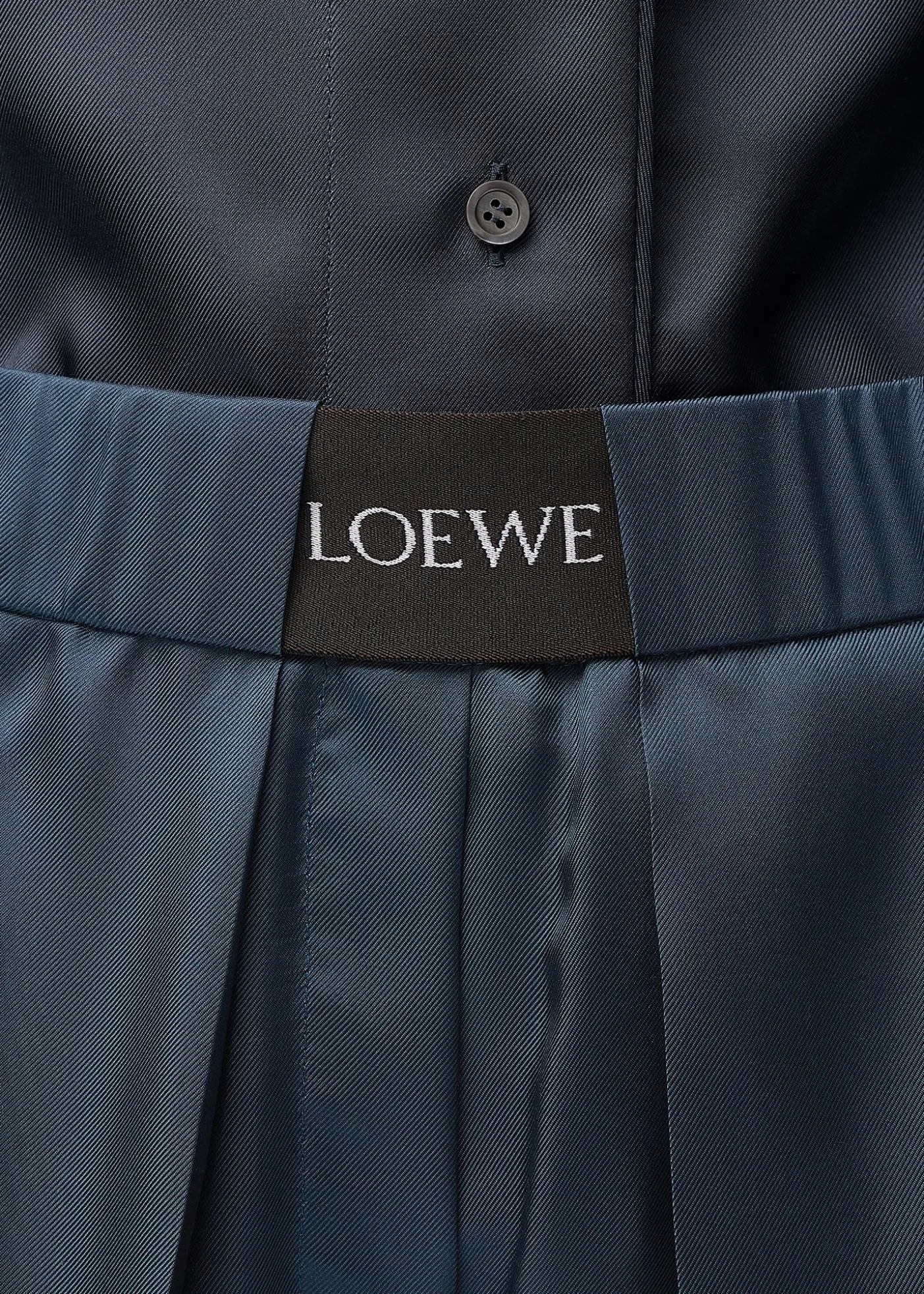 LoeweLogo-Band Satin Wide-Leg Pull-On Pants
