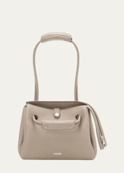 LoeweMadrid Small Trapeze Shoulder Bag in Grain Leather