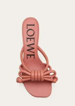 Loewe45mm Flamenco Leather Knot Sandals