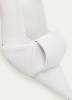 Loewe70mm Origami Folded Leather Mule Pumps