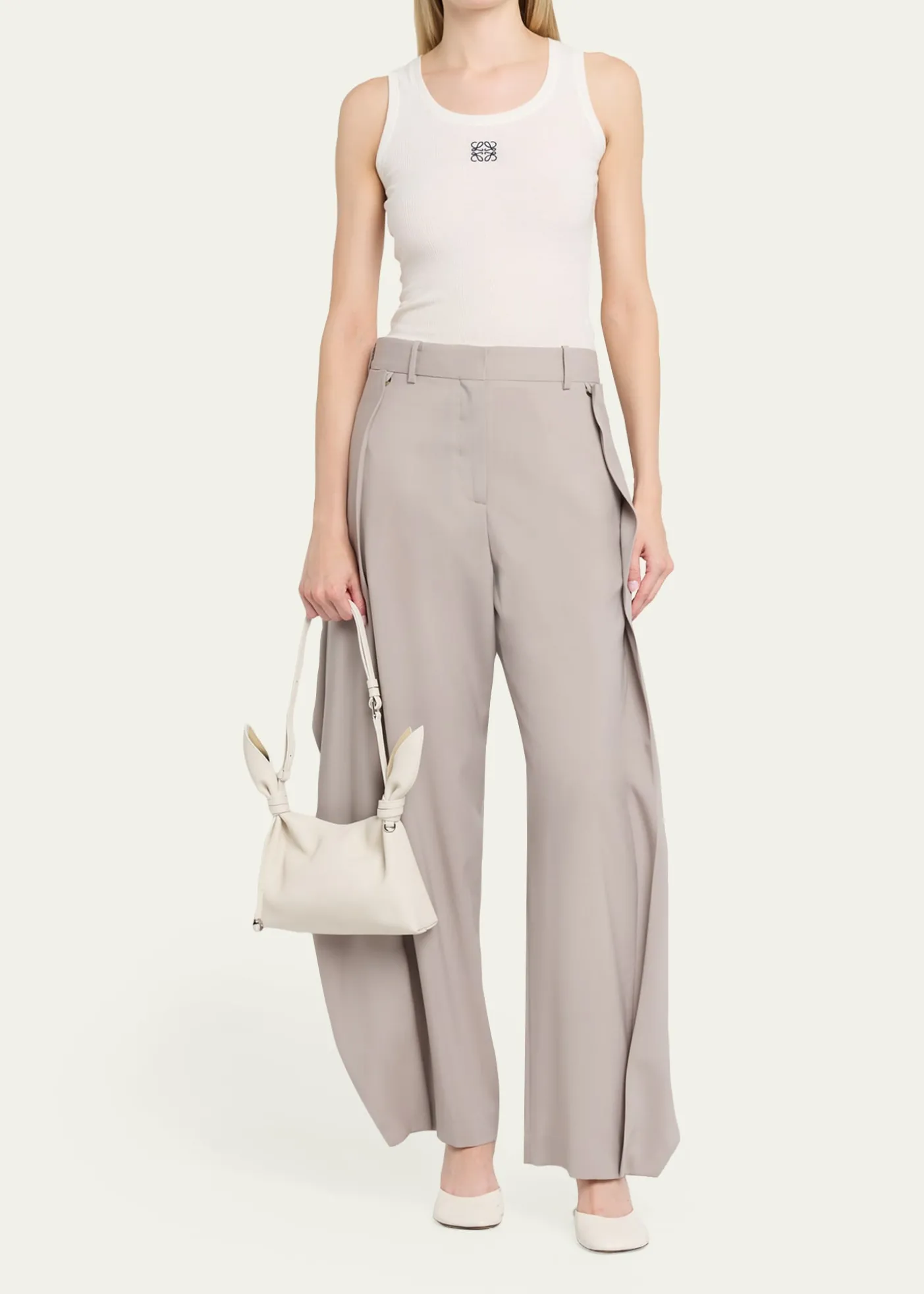 LoeweScarf Mini Knotted Leather Shoulder Bag