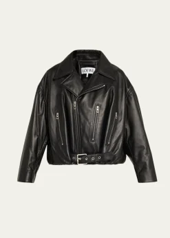 LoeweShort Nappa Lambskin Biker Jacket