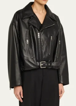 LoeweShort Nappa Lambskin Biker Jacket