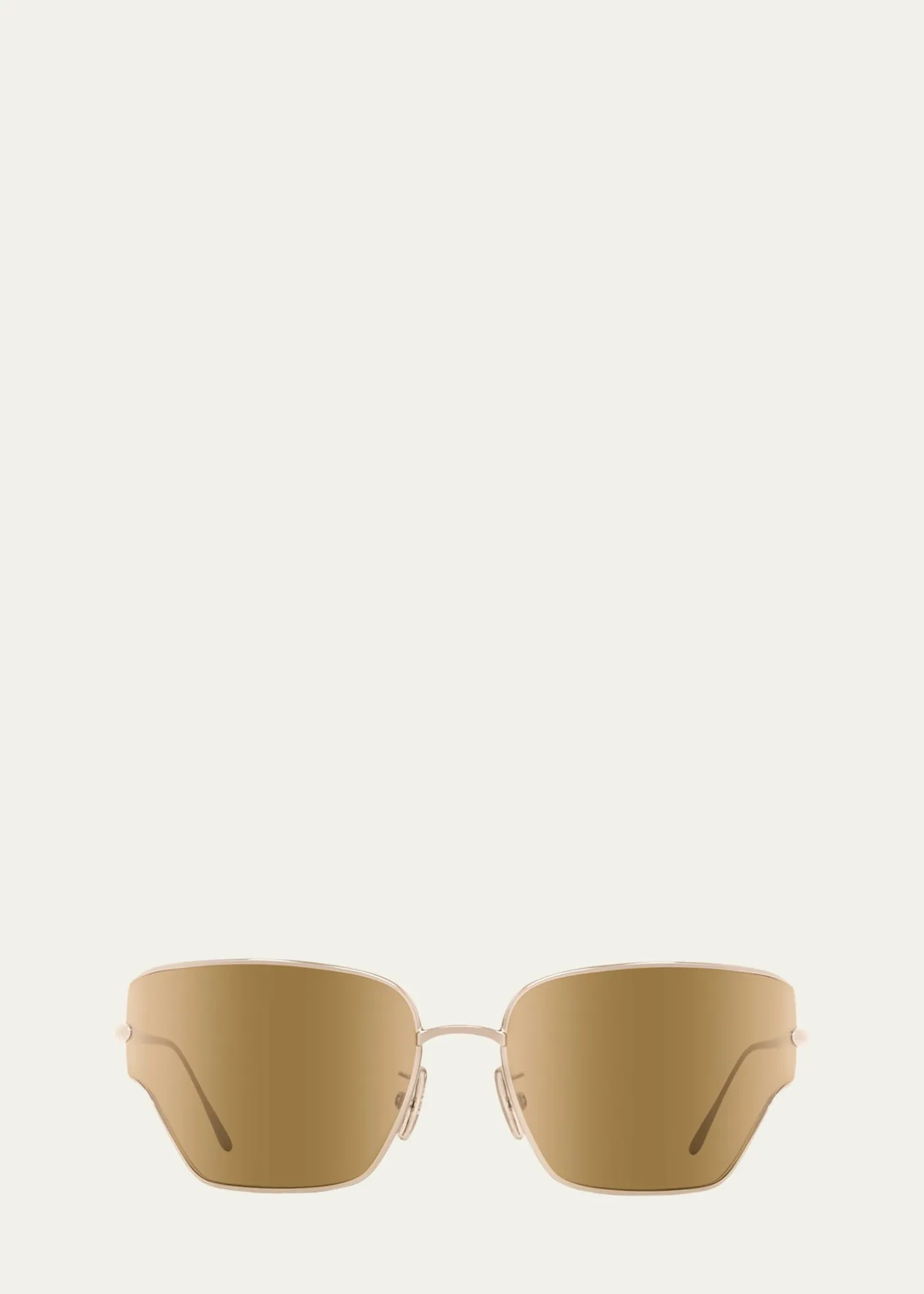 LoeweSignature Metal & Nylon Shield Sunglasses