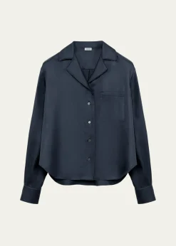 LoeweSilk Twill Pajama Shirt