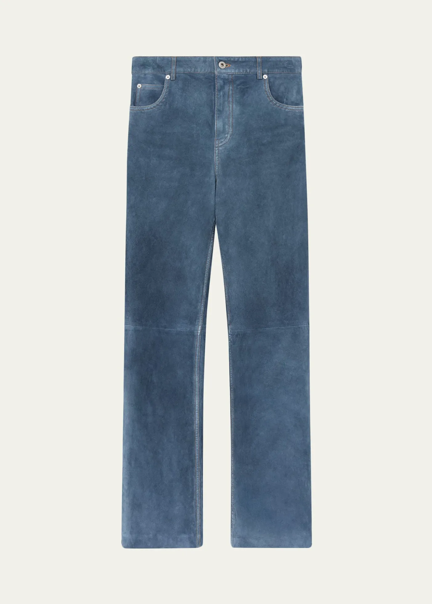 LoeweSuede Goatskin Straight-Leg Trousers