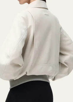 LoeweSuede Oversized Bomber Jacket