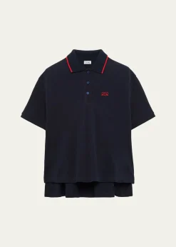 LoeweTrapeze Short-Sleeve Polo Shirt