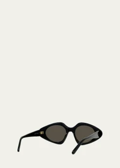 LoeweTriangle Slim 50mm Geometric Sunglasses