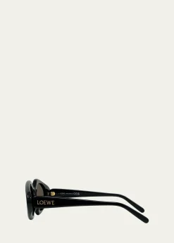 LoeweTriangle Slim 50mm Geometric Sunglasses