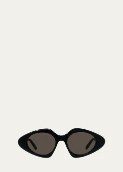 LoeweTriangle Slim 50mm Geometric Sunglasses